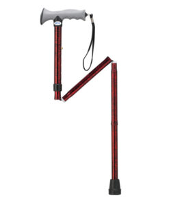 Aluminum Folding Canes with Gel Grip, Height Adjustable