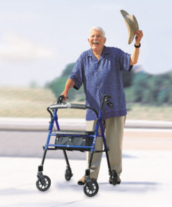 Alternative view of Hugo Fit 6 Rolling walker with a Seat