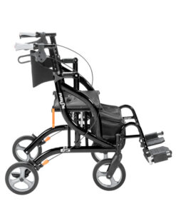 Rolling Walkers Rollator 61 Alternative view of Airgo Fusion F20 Side-Folding Rollator & Transport Chair