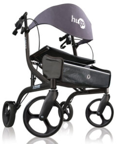 Alternative view of Hugo eXplore Side-Fold Rolling walker with a Seat