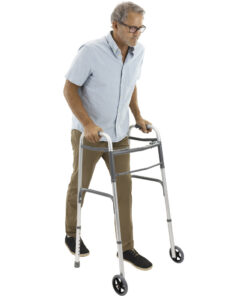 Lightweight Aluminum Walker with Wheels