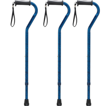 Aluminum Offset Canes, Gel Grip, Height Adjustable 1 Aluminum Offset Canes, Gel Grip, Height Adjustable