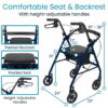 Aluminum Lightweight Rollator 4