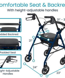 Alternative view of Aluminum Lightweight Rollator