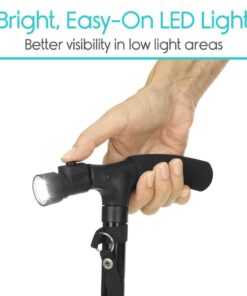 Alternative view of LED Folding Cane