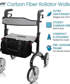 Rolling Walkers Rollator 23 Alternative view of Carbon Fiber Rollator