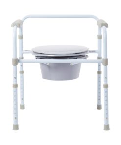 Landing Page 19 3-in-1 Commode Chair McKesson Fixed Arms Steel Frame Back Bar 13-3/4 Inch Seat Width 350 lbs. Weight Capacity